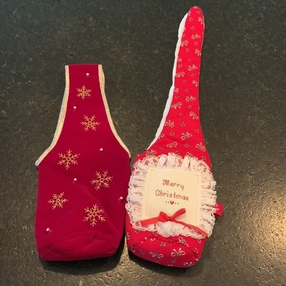 Wine bottle fabric gift bags - Picture 9 of 10